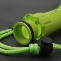 Rugged Flashlight with Wrist Strap Compact Handheld Flashlight Mini Torch for Night Work