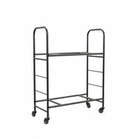 Rolling Tire Display Rack on Wheels Storage System Large Capacity for Showroom