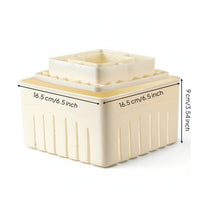 Food Grade Tofu Mold with Pressing Insert Small-Batch Tofu Maker Easy-Rinse Kitchen Tool Hasslecomplimentary for Beginners, Countertop Prep