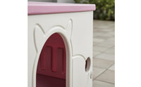 Rainproof Plastic Outdoor Kitten House Sunproof Weather-Resistant Stray Kitten Shelter Sturdy Semi-Enclosed Pet Villa Easy to Clean for Backyard, Garden