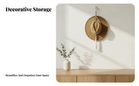 Cotton Rope Hat Holder Macrame Display Versatile Hats Showcase for Living Room