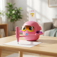 Easy Drawing Robot Compact Robot with Drawing Pen Child-Safe Toy Interactive for Children, Toddlers, Playroom, Classroom, Homeschool