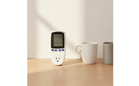 Insertable Watt Meter Digital Power Meter with LCD Display Electricity Monitoring Socket Slim Plugenergy Monitor Home
