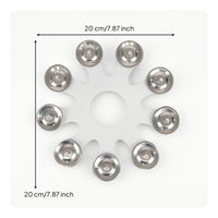 Drum Cymbal Bell Accessory Mountable Snowflake Cymbal Bell with Steel Pieces Percussion Instrument Crisp Bright for Drummers