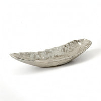 Hammered Metal Tray Polished Long Narrow Tray Sculptural for Coffee Table