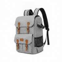 Rain Cover Waterproof Camera Backpack Padded Clamshell Camera Backpack 17-Inch Laptop Compatible