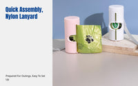 Mini Pet Waste Bag Dispenser, Sturdy Lightweight, Easy Tear, Portable Holder