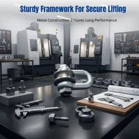 Shackle Lifting Pulley Block, U-Shaped Sheave, Steel Wire Rope Wheel, Bearing Equipped, Heavy Duty