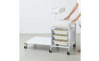 Salon Rolling Workstation Simple Pedicure Trolley Space Saving Lash Trolley for Beauticians