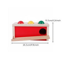 Hand-Eye Coordination Object Permanence Box Fine Movement Skills Wooden Ball Drop Toy Focus Training Toddler Coin Box Toy Polished and Burr-Clear for Toddlers, Infants, Home, Preschool, Daycare