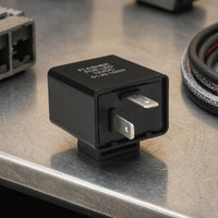 LED Flasher Relay Compact 2-Terminal Flasher Relay Vehicle Part Box-Shaped Printed Text