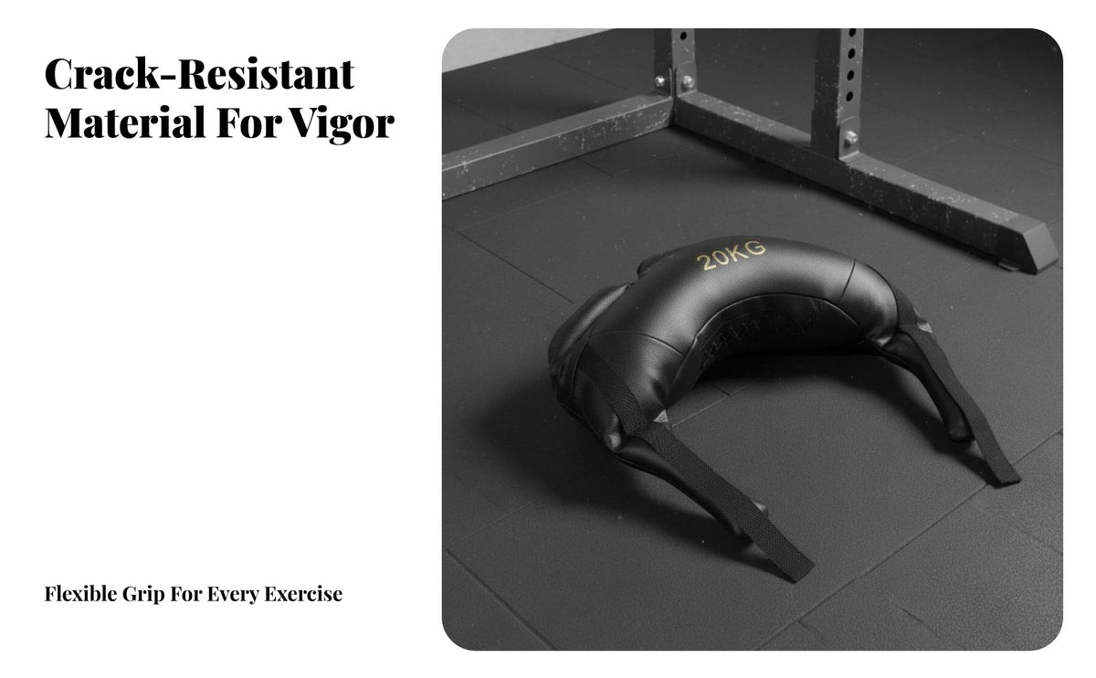 Multiple Grip Options Bulgarian Bag Heavy-Duty Squat Training Bag Reinforced Stitching Fitness Equipment Sturdy Construction for Crossfitters, Home Gym Users, Beginners, Outdoor