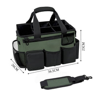 Wearable Cleaning Organizer with Shoulder Strap Portable Supply Carrier Adjustable Organizer for Gardening