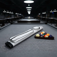 PU Leather Pool Cue Tube Split Design Billiard Stick Case Divider Tubes Portable Cue Bag Adjustable Shoulder Strap for Players, Tournament