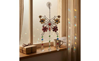 Faceted Beads Crystal Butterfly Suncatcher Floral Accents Butterfly Sun Catcher Multicolored Rainbow Creator Ornament Teardrop Pendants