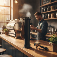 Thickened ABS Plastic Coffee Knock Box Leak-Proof Espresso Knock Box Removable Bar Coffee Puck Disposal Container Reduces Noise for Baristas, Cafe