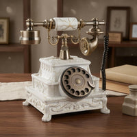 Audio Guestbook Phone Ornate Audio Guest Book Phone Retro Message Telephone Coiled Cord Voicemail Guest Book for Parties, Events