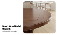 Expandable Design Extendable Square-tocircular table two-in-single Shape Household Furniture Space-Saving Folding Leaves for Apartment Dwellers, Small Families, Homeowners, Dining Room, Kitchen