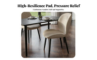 Multifunctional Upholstered Dining Chair Ergonomic Design Upholstered Kitchen Chair Scratch Resistant Seating Furniture Easy To Install for Restaurant Owners, Homeowners, Interior Decorators, Home, Cafe, Office, Living Room