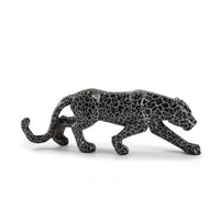 Figurine Crackle Statue Prowling Figurine for Home Stylists, Art Collectors, Office, Living Room, Car Dashboard