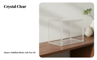 Transparent Model Cabinet High Clearness Clear Display Case Collectible Figure Box Particles Proof Stackable Figurine Box