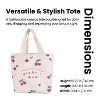 Personalized Canvas Tote Bag with Printing, Customizable Shopping for Women Daily Use, Heat Transfer Design Laptop for Businesses Reusable Carrier