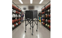 Foldable Tennis Sports Basket Carrier Cart FoldablePickleball Cart Large Capacity Portable Sports Basket Carrier for Coaches