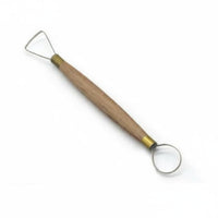 Clay Scraper Tool Stainless Steel Heads Wooden Handle Pottery Trimming Tools