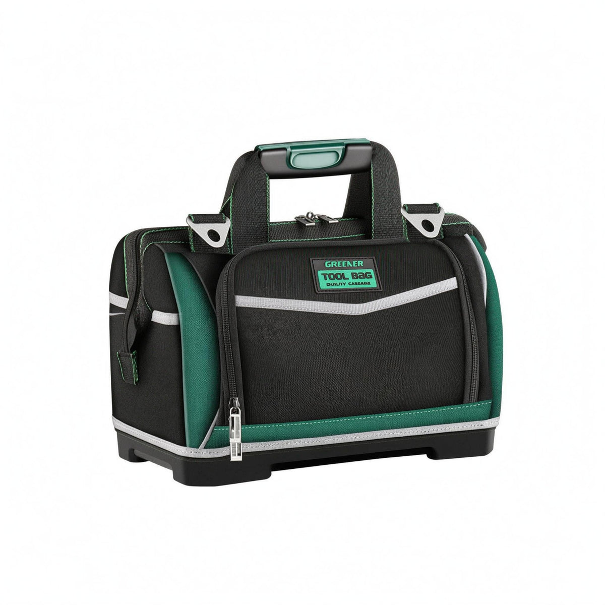 Waterproof Heavy-Duty Tool Bag Wear-Resistant Zippered Tool Bag Reinforced Base Large Capacity Multiple Pockets