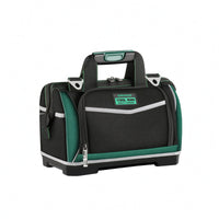 Waterproof Heavy-Duty Tool Bag Wear-Resistant Zippered Tool Bag Reinforced Base Large Capacity Multiple Pockets
