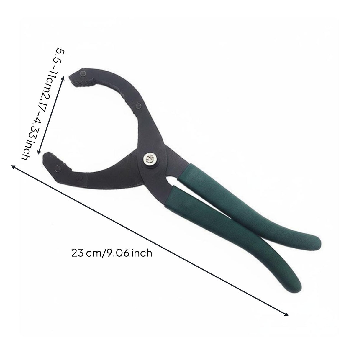 Serrated Gripping Surfaces Oil Filter Wrench High Force Oil Filter Removal Tool Multi-Function for Mechanics, DIYers