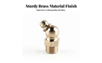 Rust Resistant Brass Grease Nipple Precision Machined Straight Brass Oil Nozzle Leak-Proof
