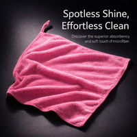 Microfiber Cleaning Towel with Hanging Hook, Reusable Absorbent Cloths for Kitchen Scratch, 30 x 30 cm