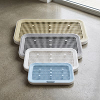 Double-Layer Cat Litter Mat with Honeycomb Design for Trapping Litter