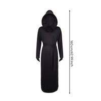 Hooded Specter Costume Spandex Black Specter Robe Reinforced Stitching Festive Wear