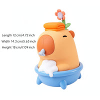 Touchless Sensor Capybara Soap Dispenser Child-Safe Silicone Bathroom Accessory Wall Mountable for Children