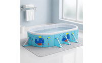 No-Assembly Foldable Pool with Support Legs Easy Setup Collapsible Swimming Pool Stable Compact for Backyard