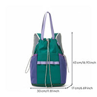 Badminton Backpack Double Zipper Sports Travel Backpack Padded Back Straps Badminton Racket Bag for Men