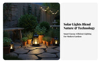 Waterproof Solar Dog Statue Energy Saving Solar Powered Garden Statue Light Weatherproof for Patio, Yard, Balcony