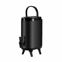 Insulated Milk Tea Container Space-Saving Oval Design Hot and Cold Beverage Dispenser Professional Fruit Beverage Container PU