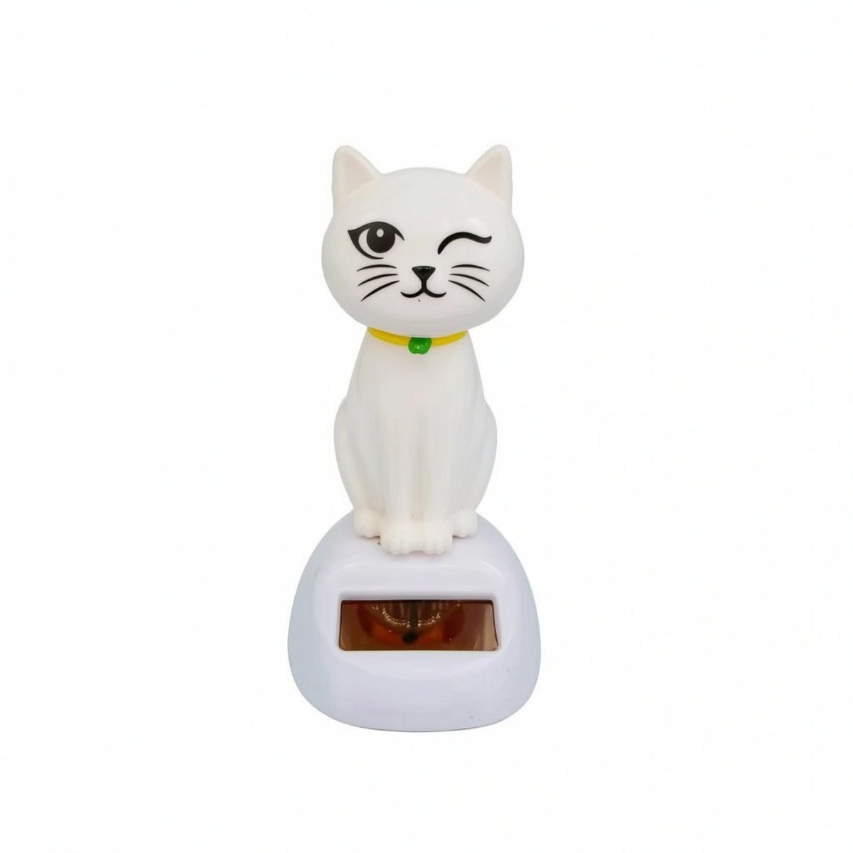Cute Solar Dancing Cat Adorable Solar Bobblehead Lightweight Dancing Cat Figure Playful for Office Desk