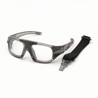 Sports Eyewear with Strap Wraparound Goggles with Strap Sports Goggles Full-Coverage Safety Glasses Impact-Resistant