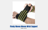 Wrist Wraps, Weightlifting Support Band, Fitness Training Wrist Guard, Adjustable Elastic, Gym Accessory