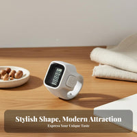 Portable Digital Band Counter Manual Reset Digital Finger Counter Power Saving for Knitters, Muslims, Knitting, Prayer