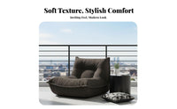 Luxuriously Soft and Comfortable Feline Ear Floor Chair Padded Cushion Indoor Furniture Hugging Sensation Chaise Lounge No Assembly Required for Young Adults, Homebodies, Bedroom, Small Apartment, Living Room, Reading Nook