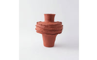 Decorative Vase Artisanal Vase with Pinched Rim Textured for Clean Design Advocates, Entryway Table, Model Home