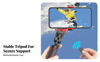 Selfie Stick Tripod Wireless Controller Tripod Selfie Stick Portable Ph Single Holder 2-in-1 Design Ph Single Holder Stand