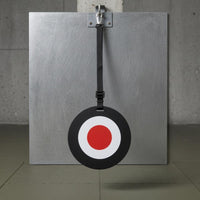 Red Center Football Training Target Disc Swivel Hook Soccer Training Disc with Straps Adjustable Strap Hanging Football Target Flat