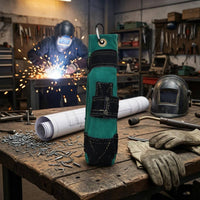 Stitched Seams Soldering Rod Bag Reinforced Soldering Rod Holder Hanging Loop Electrode Pouch Front Pocket for Welders