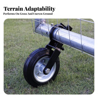 Heavy Duty Gate Caster 500 Pounds Load Capacity Farm Gate Support Wheel Rust Resistant Outdoor Hardware for Driveway